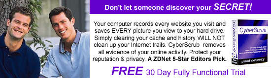 Cyberscrub, FREE Internet Privacy Software